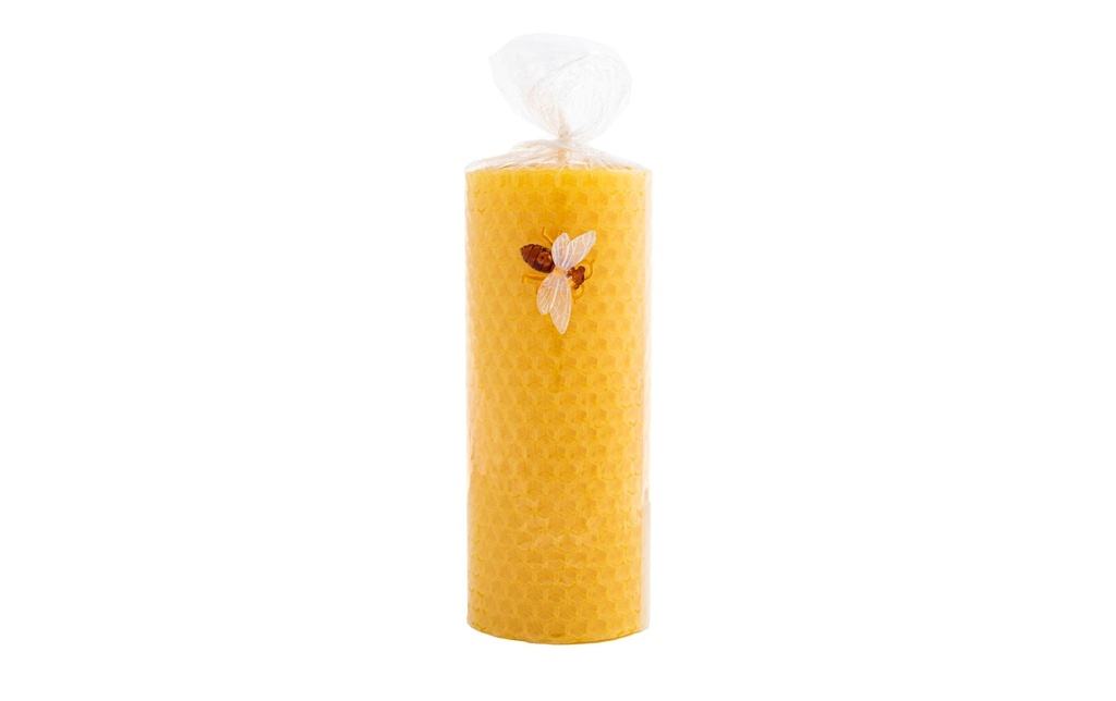 Herzog Kerzen AG Bougie cylindrique à base de cire d'abeille 5 x 12 cm