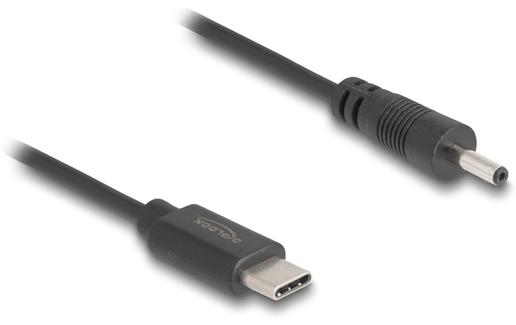 Delock Câble électrique USB Fiche creuse 3.0/1.1 mm USB-C - Spécial 0.27 m