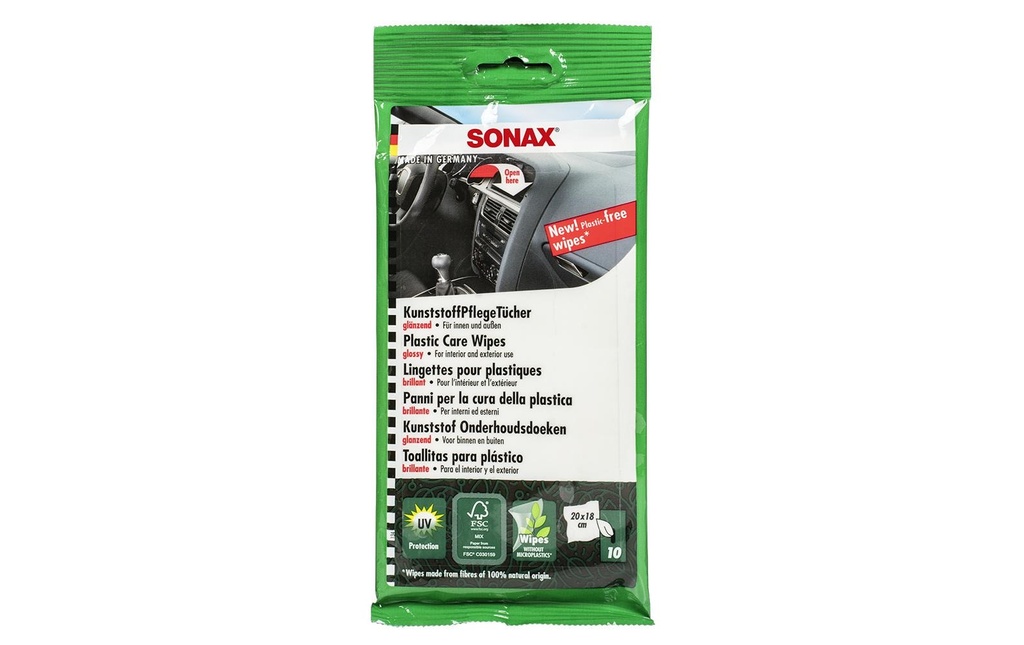 Sonax Kits de chiffons de nettoyage Plastique 10 pièces
