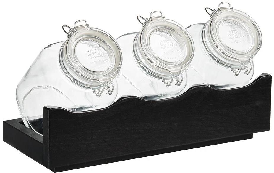 APS Présentoir à buffet Good Morning Set de 4 pièces, hêtre