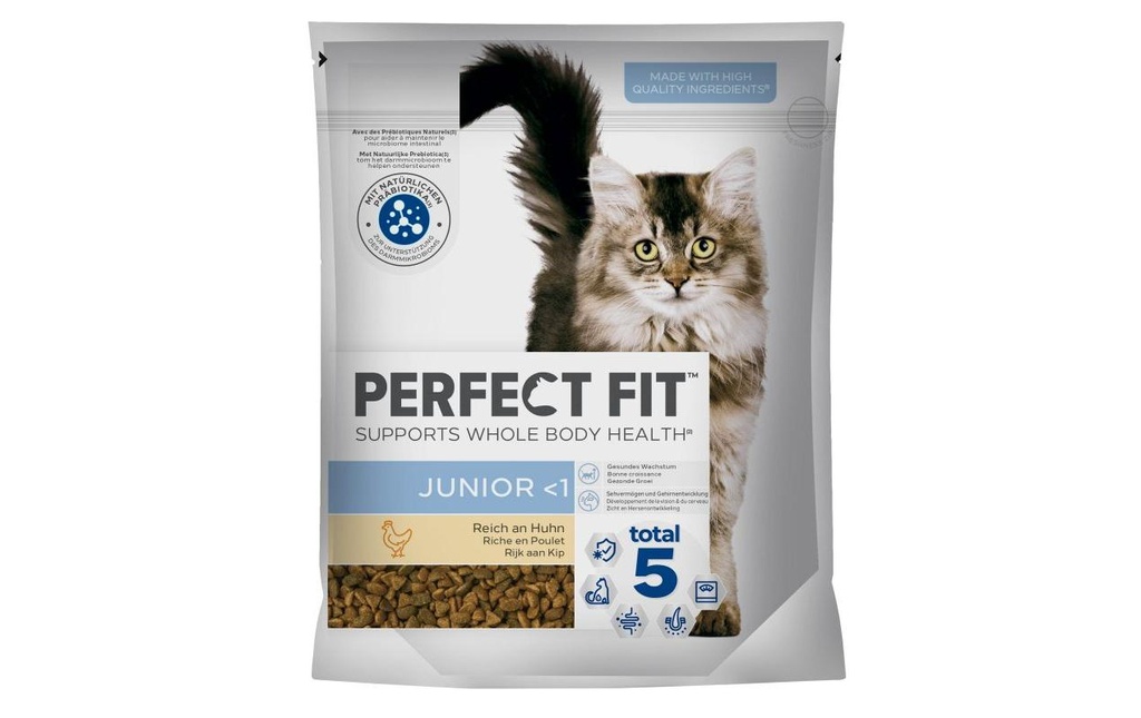 Perfect Fit Alimentation sèche Cat Junior au poulet, 750 g