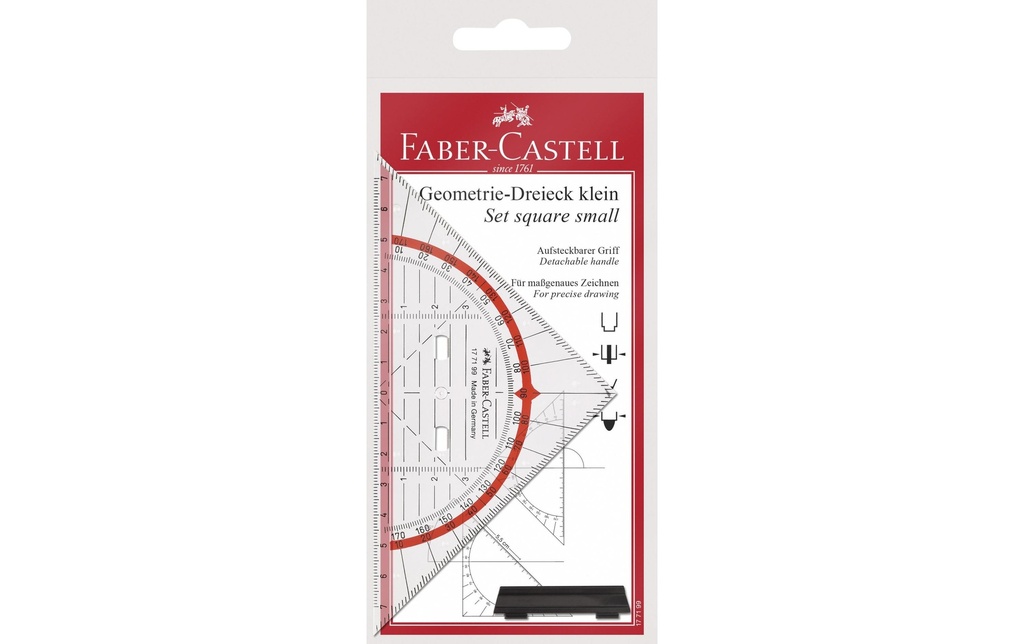Faber-Castell Équerre 14 cm avec poignée