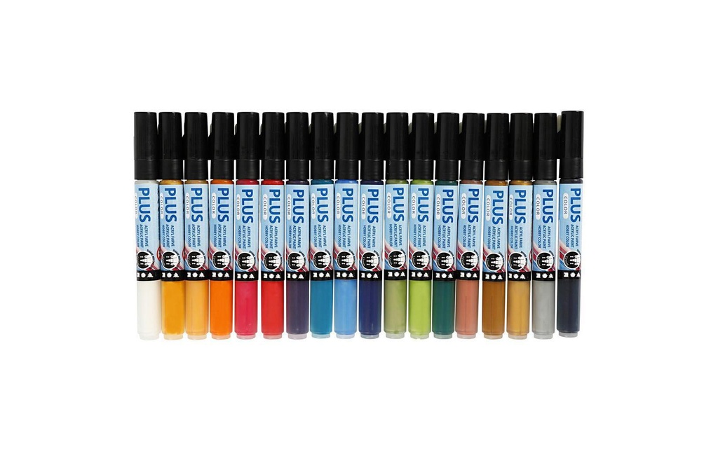 Creativ Company Marqueur acrylique Plus Color  18 pièces
