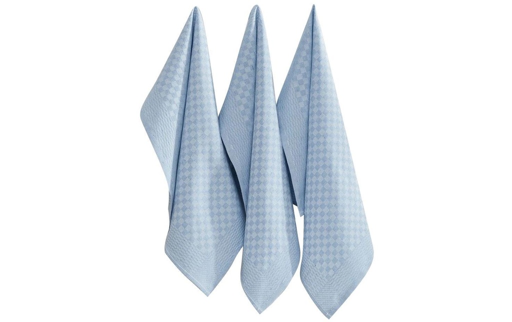 Hermia Ensemble de torchons pour la vaisselle Lola Bleu clair