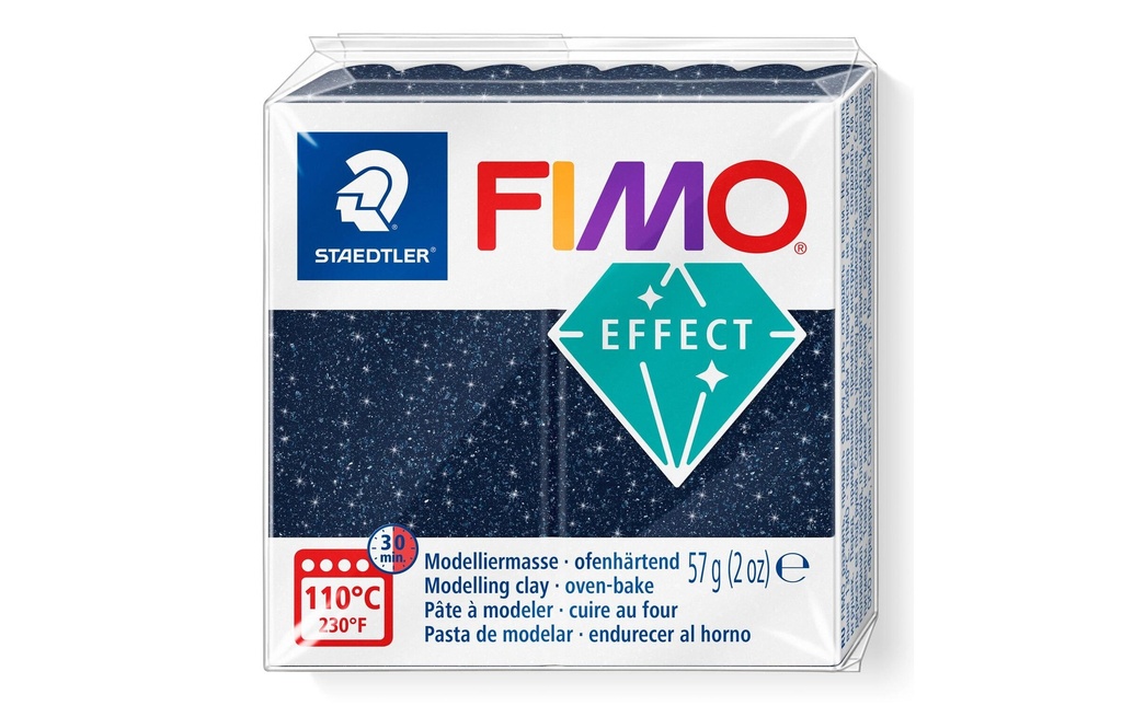 Fimo Matière à modeler Effet 57g Galaxy bleu