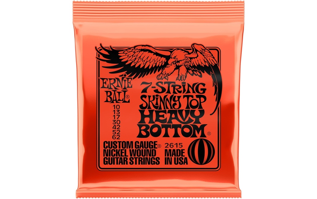 Ernie Ball Cordes de guitare 2615 Slinky Nickel – STHB 10-62