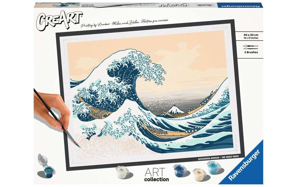 Ravensburger Peinture avec chiffres CreArt: La grande vague (Hokusai)
