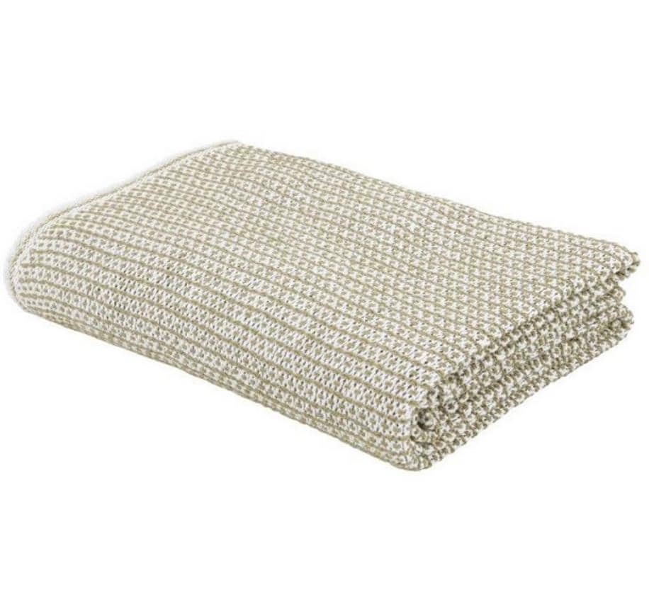 Eskimo Couverture Ascona 150 x 210 cm, Blanc/Olive