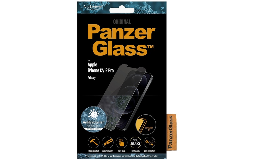 Panzerglass Protection d’écran Standard Fit AB Privacy iPhone 12 / 12 Pro