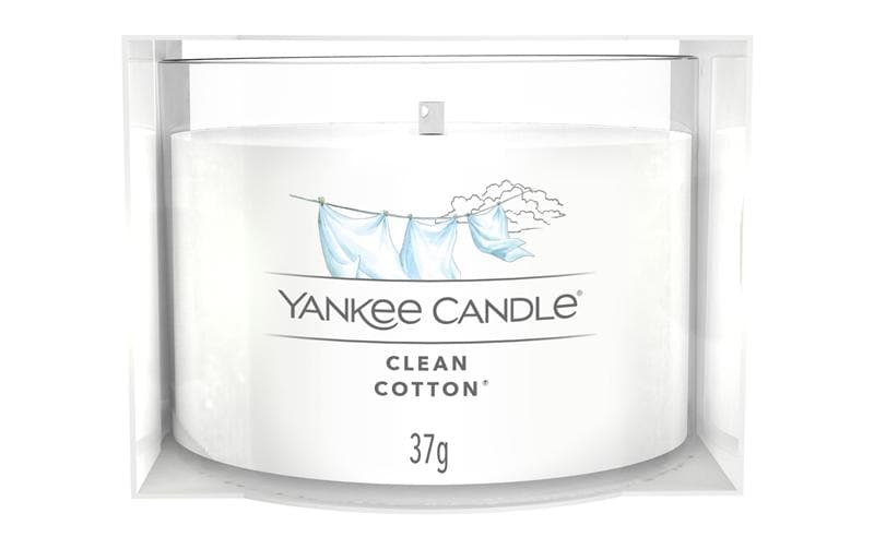 Yankee Candle Bougie parfumée Clean Cotton 37 g