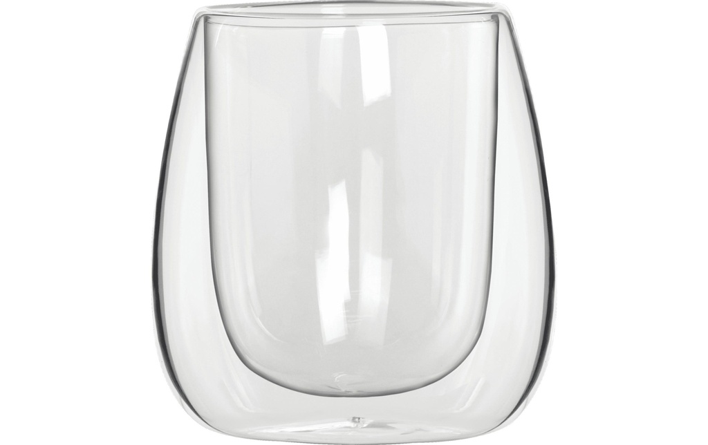 Bialetti Gobelet Verona 80 ml, 2 pièces, Transparent