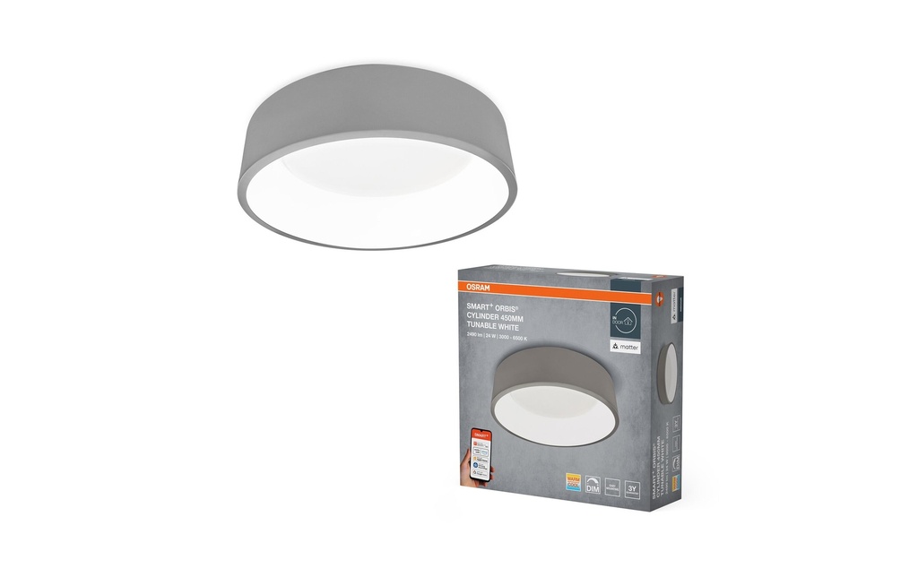 OSRAM Plafonnier SMART+ Matter Cylinder 450 mm, TW