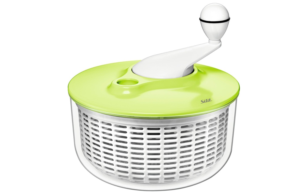 Silit Essoreuse à salade 25 cm, Transparent/Vert
