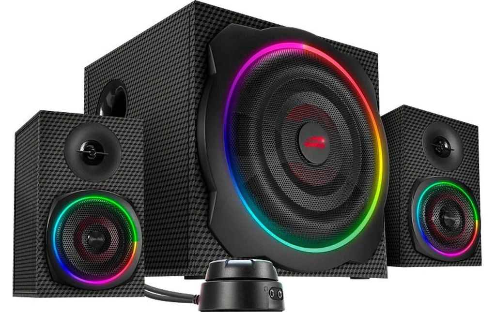 Speedlink Haut-parleurs de PC Gravity Carbon RGB 2.1