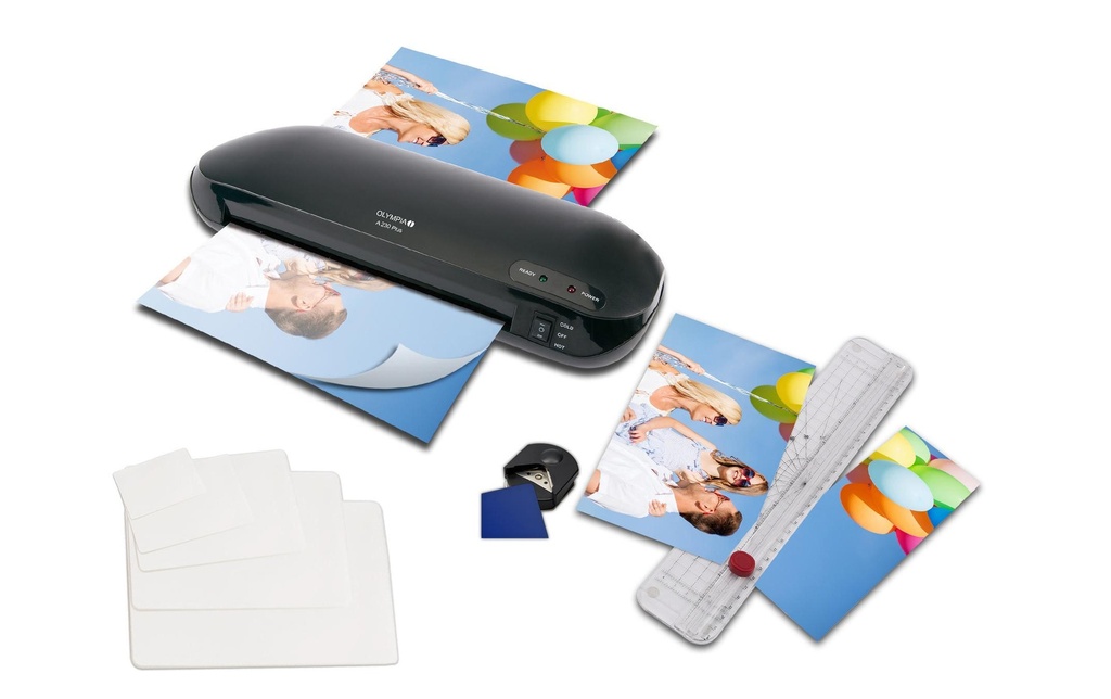 Olympia Kit A230Plus Plastifieuse / Règle de découpe / Ronde / Films