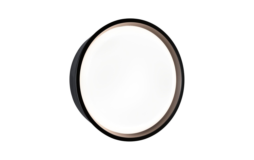 Paulmann Lampe murale Platomo, 3000K, noir