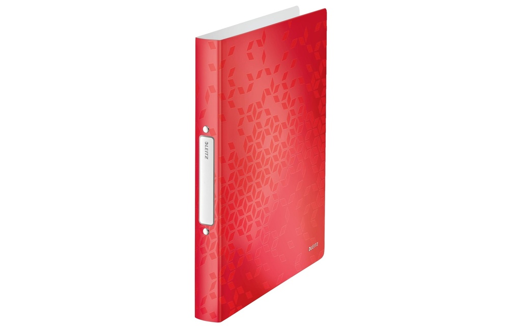 Leitz Classeur à anneaux WOW A4, 2.5 cm, Rouge