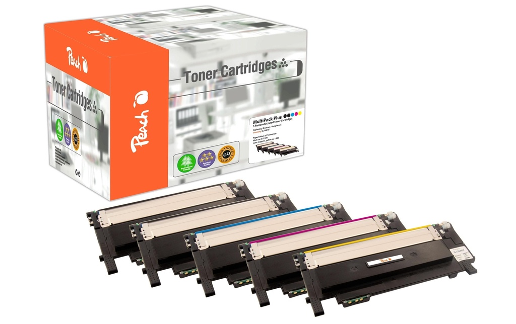 Peach Toner Samsung CLT-404S 2x noir, 1x cyan, magenta, jaune