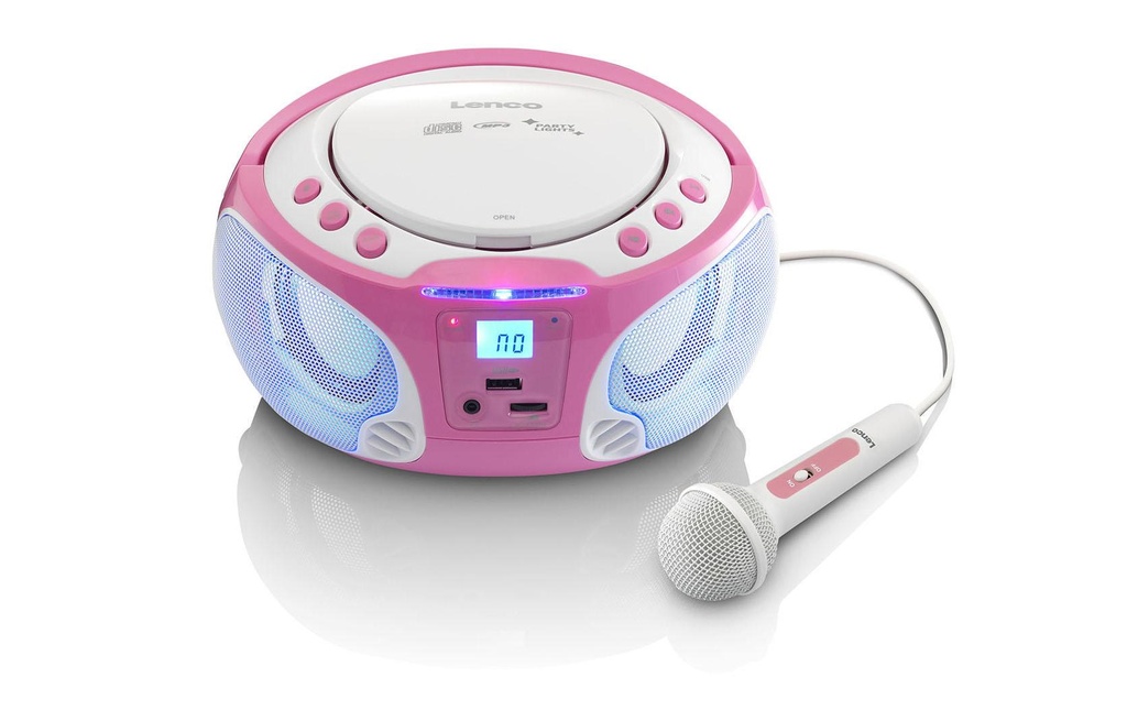 Lenco Lecteur radio/CD SCD-650 Rose
