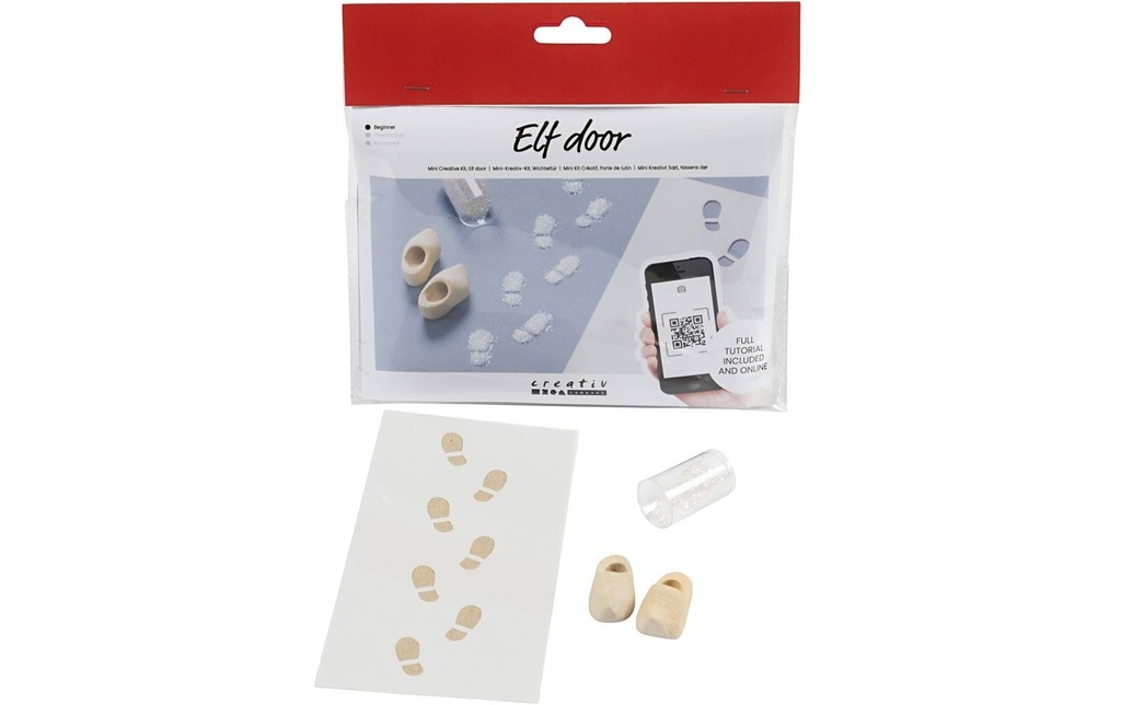 Creativ Company Mini ustensiles Porte des elfes / porte des lutins Scène Chaussures avec traces