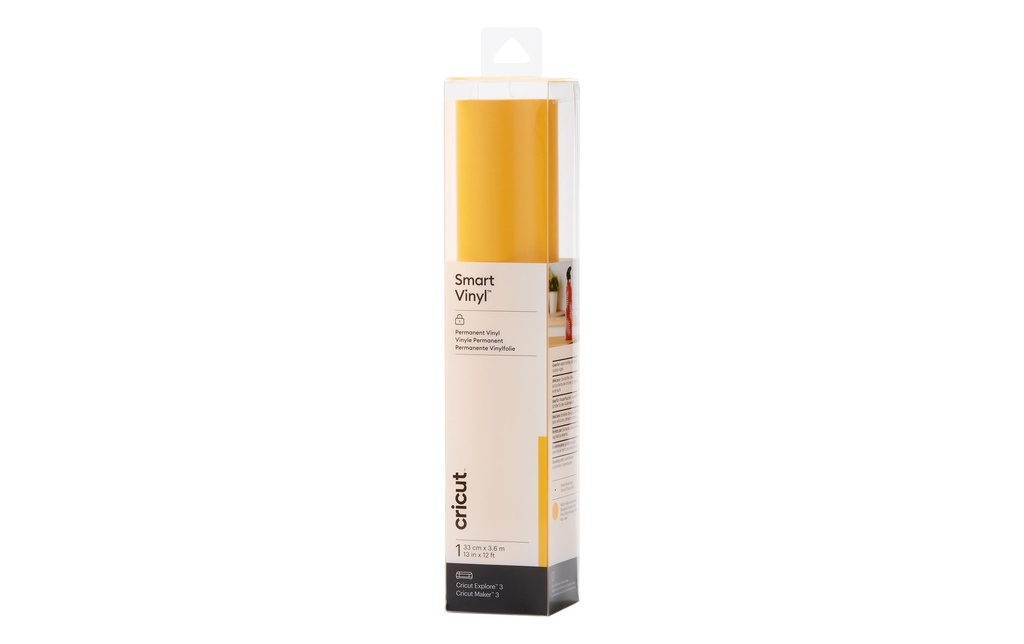 Cricut Film de vinyle Smart Permanent 33 x 366 cm, 1 Pièce/s, Jaune