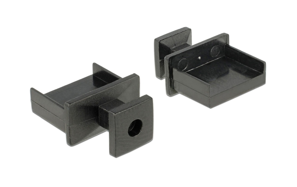 Delock Fiche borgne USB-A 10 pièces Noir