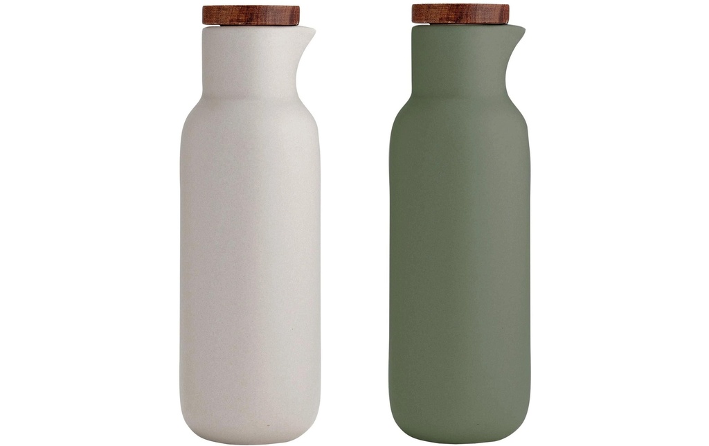 Ladelle Essentials Set de vinaigre et d'huile Pierre/Sauge