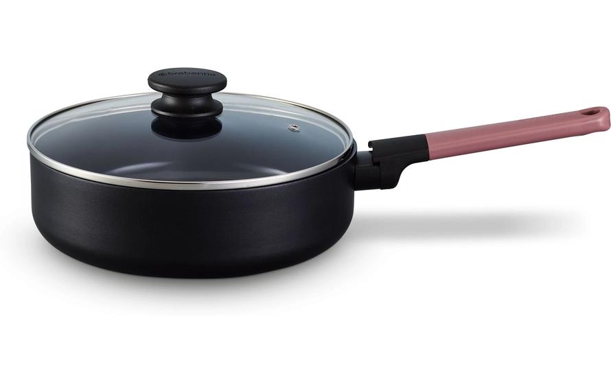 Brabantia Rôtisseur Tasty+ 24 cm, Noir/Grape Red