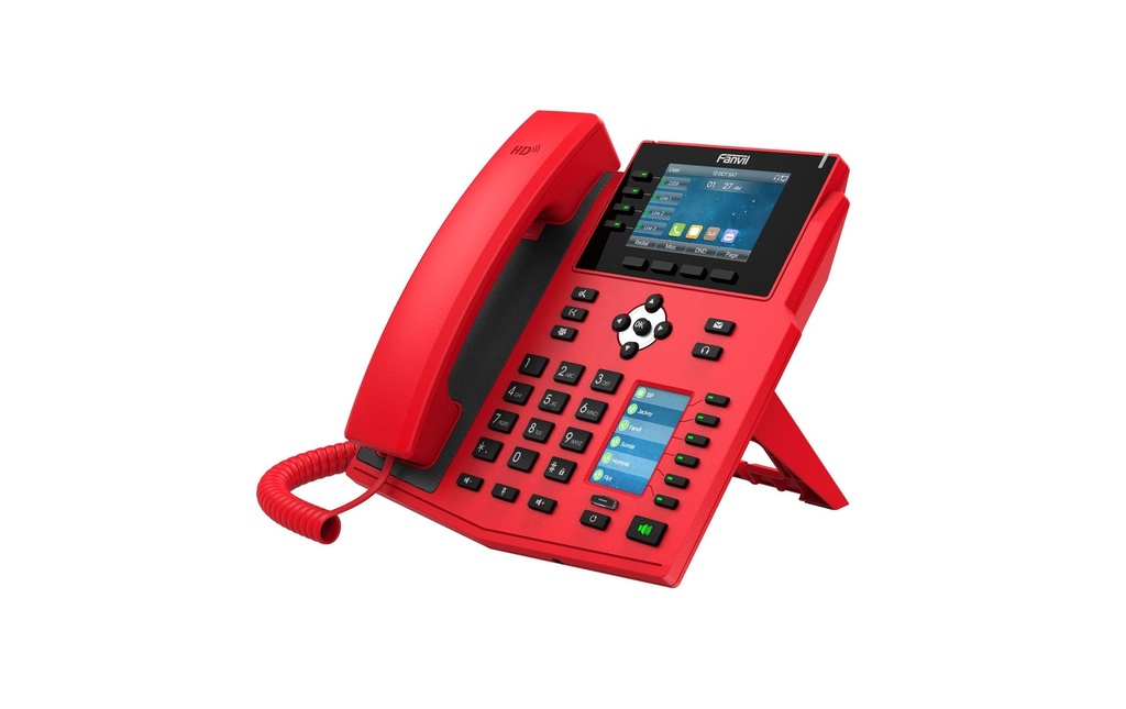 Fanvil Téléphone de bureau X5U-R V2 Rouge