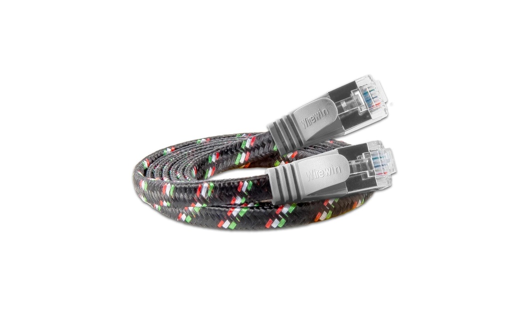 SLIM Câble patch slim RJ-45 - RJ-45, Cat 6, STP, 5 m, Gris