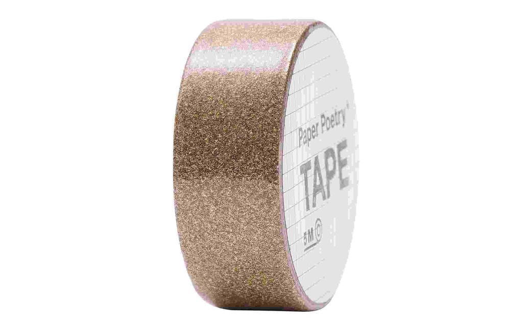 Rico Design Ruban Washi Paillettes 1,9 cm x 5 m, Cuivre