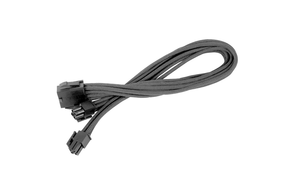 SilverStone Câble électrique de prolongation 8Pin - 4+4Pin EPS Noir