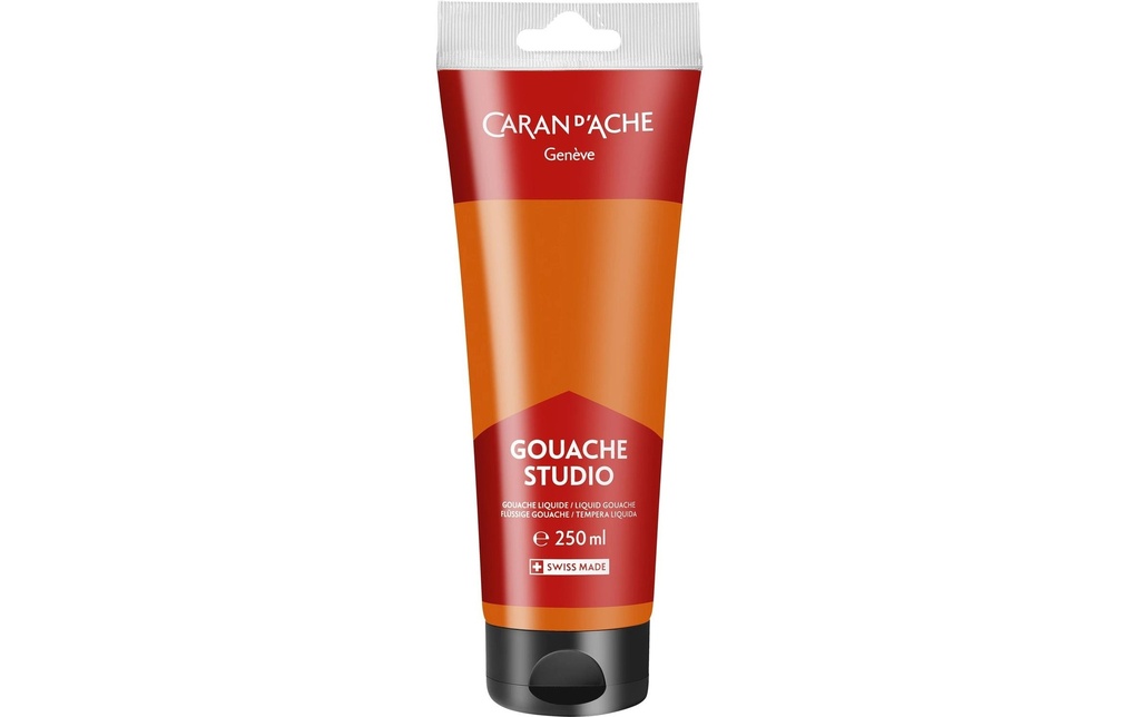 Caran d'Ache Peinture à l’eau Gouache Studio 250 ml, Orange
