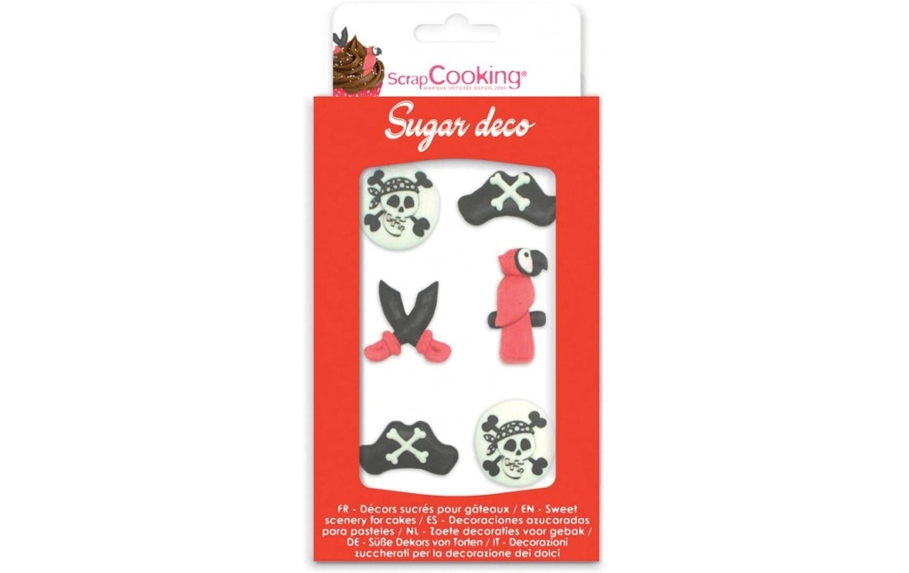 ScrapCooking Décors en sucre Pirate 6 pièces