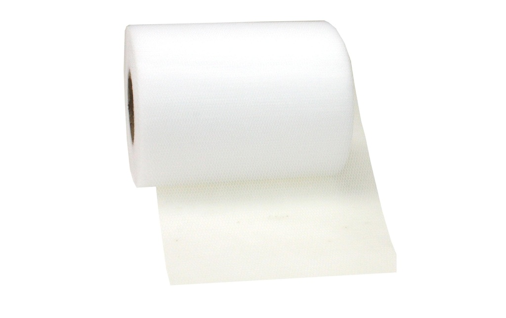 Pattberg Ruban textile Verona Tüll 11.2 cm x 50 m, blanc