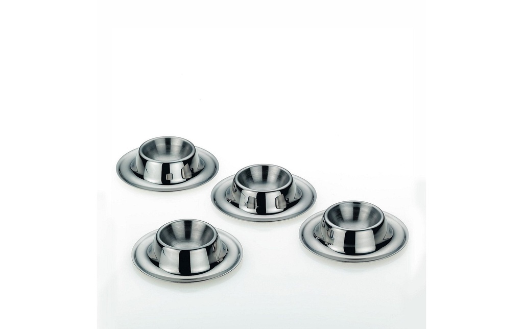 Kela Coquetier Vision 4 pièces, Argenté