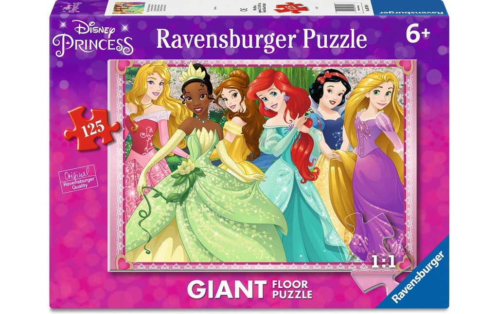 Ravensburger Puzzle de sol Les princesses Disney, 125 pièces