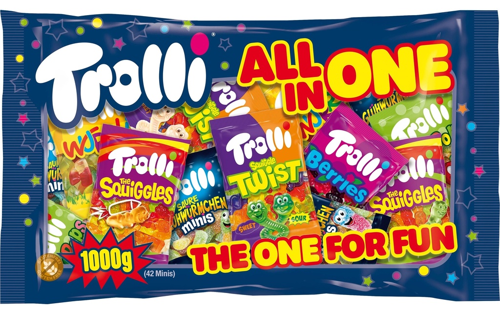 Trolli Bonbons gommeux All in One 50 x 20 g