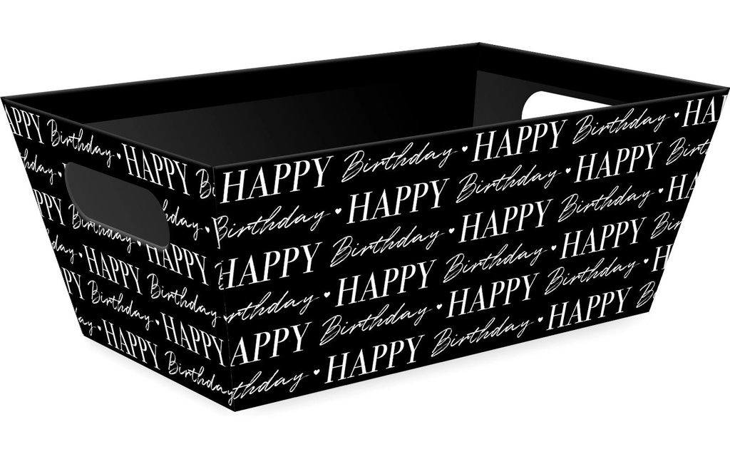 Braun + Company Carton cadeau Anniversaire graphique 25 x 16 x 7.5 cm