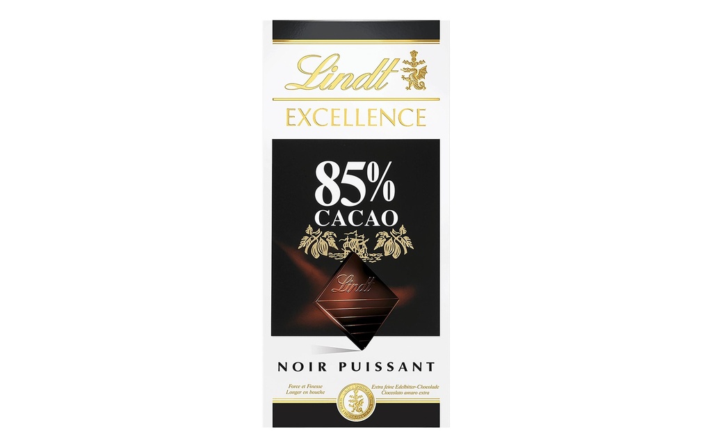 Lindt Tablette de chocolat Excellence Foncé 85% de cacao 100 g