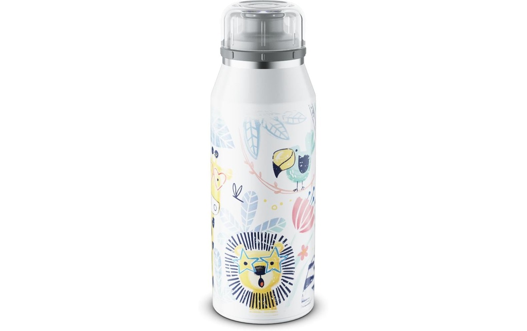 Alfi Bouteille isotherme Kids Crazy Jungle 350 ml, Blanc