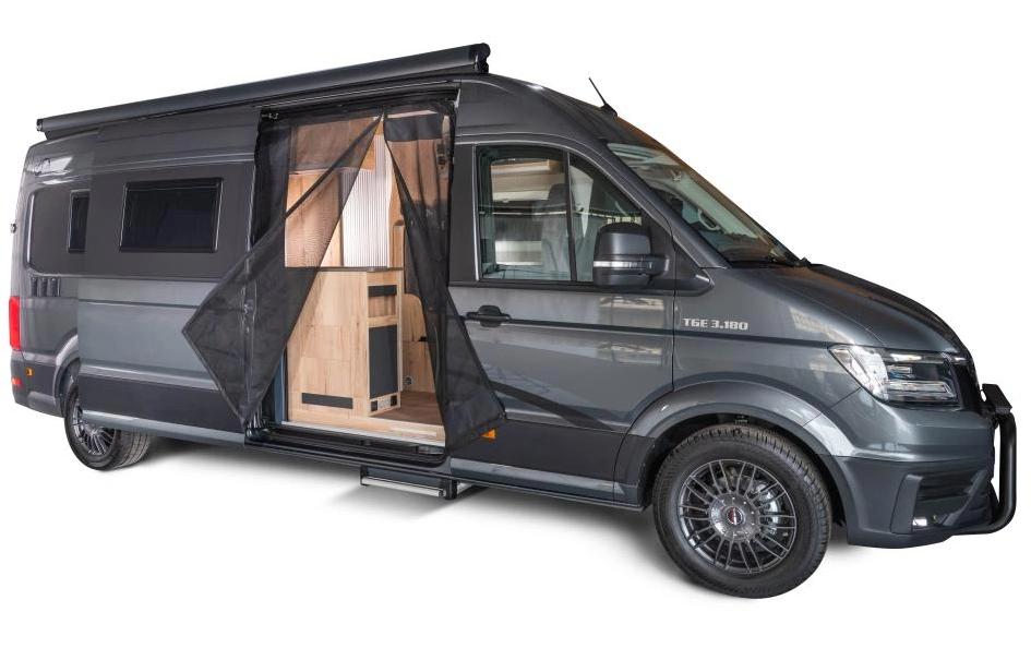 Van Quito Moustiquaire de porte coulissante, aimant RV VW Crafter II / MAN TGE