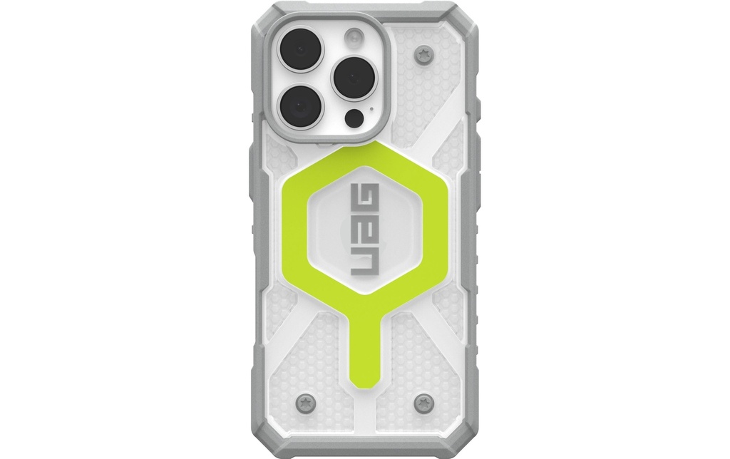 UAG Coque arrière Pathfinder Clear iPhone 16 Pro Active Neon