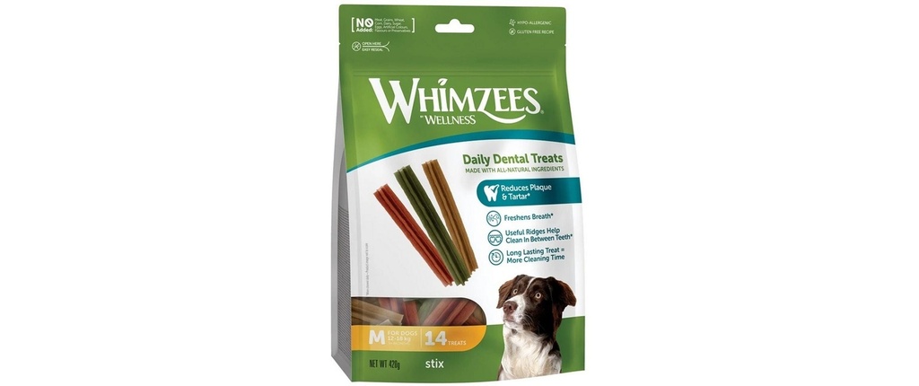 Whimzees Produit à mâcher  Stix M, 360 g