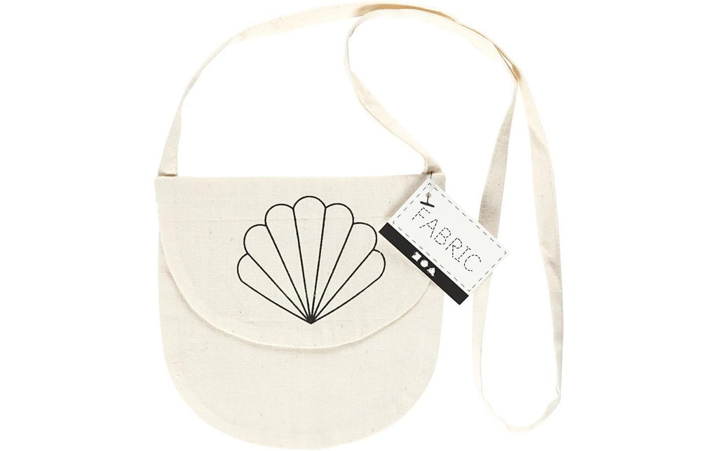 Creativ Company Pochette tour de cou 15 x 14 cm, nature, coquillage, 1 pc.