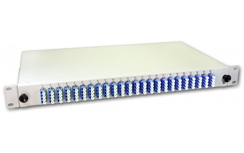 Lightwin Boîte d’épissure 96 fibres, 24x QLC SM, 9/125µm OS2 Pigtail