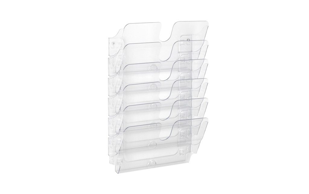 DURABLE Présentoir de prospectus Flexiplus 6 A4 paysage, Transparent
