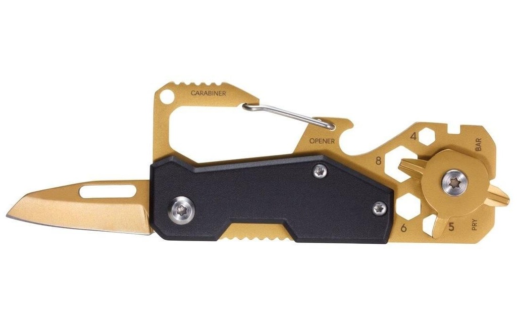 Troika Couteau de poche Toolinator 10 fonctions or/noir