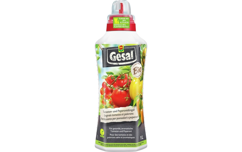 Gesal Engrais BIO pour tomates et poivrons 1 L