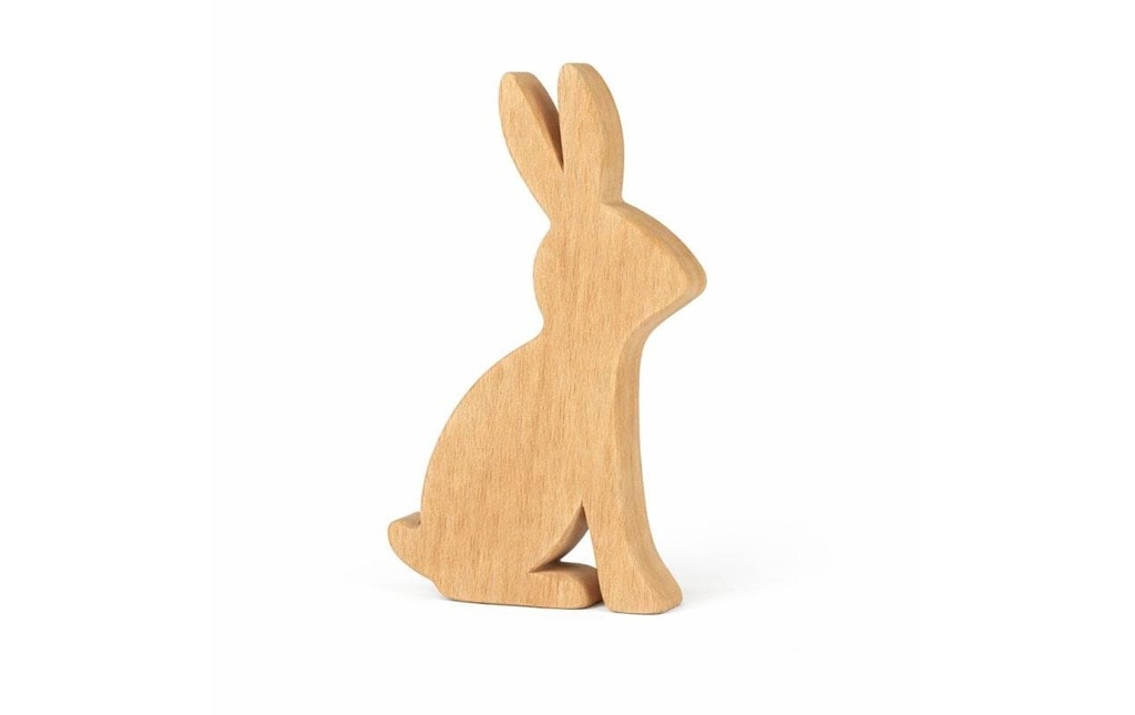CHALET Présentoir Lapin Hugo M 31 x 2 x 19 cm, Nature